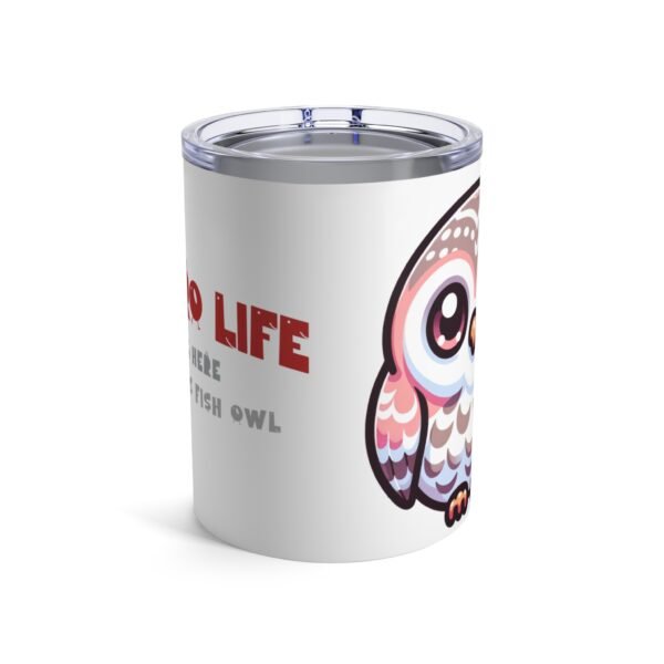 WickerStudio Kushiro Living Blackiston's Fish Owl Tumbler Mug, Tumbler Cup, Coffee Tumbler, Tea Mug, Cute Owl Gift - Image 2
