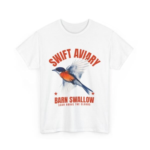 WickerStudio Barn Swallow T-Shirt, Bird Lover Tee, Nature Graphic Shirt, Wildlife Gift, Animal Print Top - Image 3