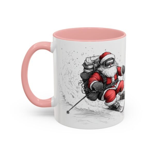 WickerStudio Santa is on his way, Ice Cross Downhill Christmas Mug, Holiday Mug, Festive Mug, Santa Mug - Image 11