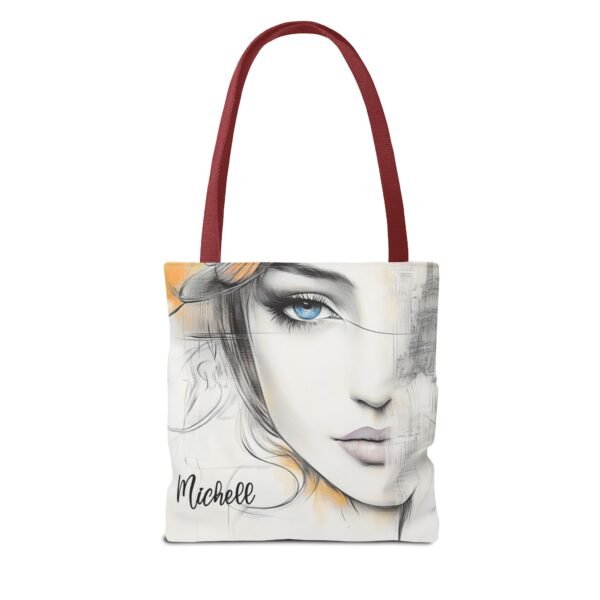 WickerStudio Stylish Woman Personalized Name Tote Bag, Shopping Bag, Shoulder Bag, - Image 6