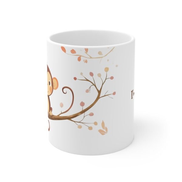 WickerStudio Cute Monkey Watching You, Animal Lover Gift, Funny Mug, Unique Kitchen Decor, Gift for Him/Her