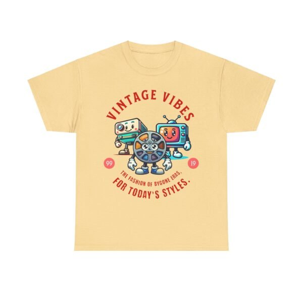 WickerStudio Vintage Memory Unisex Tee, Retro Cotton T-Shirt, Classic Fashion Shirt, Old School Style, Television Projector - Image 5