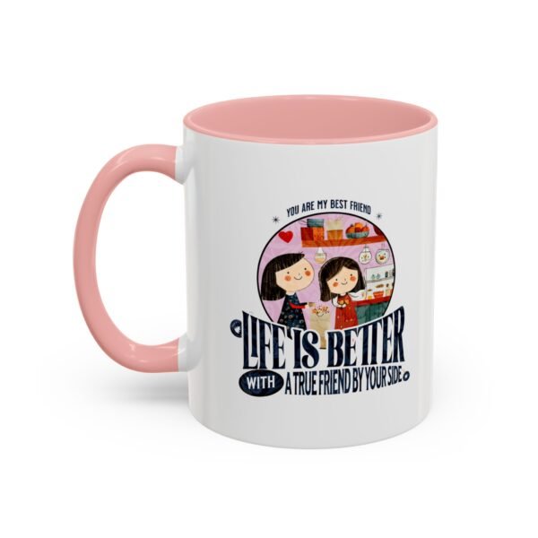 WickerStudio Best Friend Accent Coffee Mug (11, 15oz), BFF mug, friendship gift, bestie cup, personalized mug - Image 11