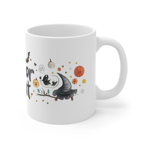 Halloween Trick or Treat Mug 11oz - Spooky Season Gift, Costume Party Drinkware - Image 3