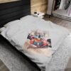WickerStudio  Velveteen Plush Throw Blanket, Koala Australian Racing Design - Sofa Decor, Cozy Bedding, Home Accent - Image 4