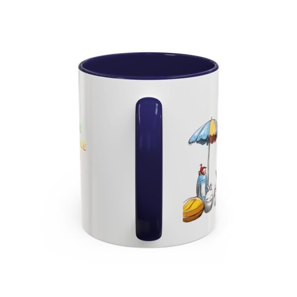 WickerStudio Santa Claus Relax on the Beach Before Christmas Come, Holiday Coffee Cup, Festive Xmas Gift, Novelty Mug - Image 8