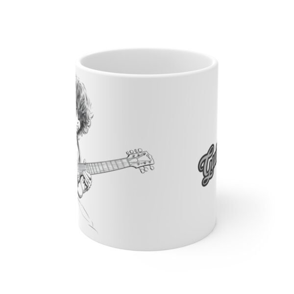 WickerStudio Gary Moore The Guitar God Mug, Blue Ceramic Cup, Musician Gift, Guitar Player Present, Music Lover Drinkware
