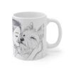 WickerStudio Girl and Westie, Dog Mom, Personalization Gift, Puppy Owner Present, Ceramic Mug, Coffee Lover Mug - Image 3