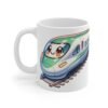 WickerStudio Shinkansen Bullet Train Mug 11oz, Japanese Train Lover Gift, Travel Mug, Tea Cup, Ceramic Mug, Commuter Gift