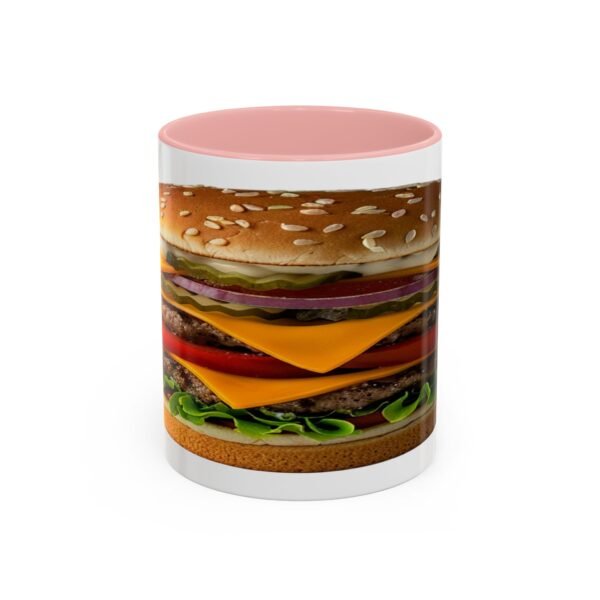 WickerStudio Funny Hamburger Mug, Ceramic Tea Cup, Cute Kitchen Decor, Unique Gift - Image 9