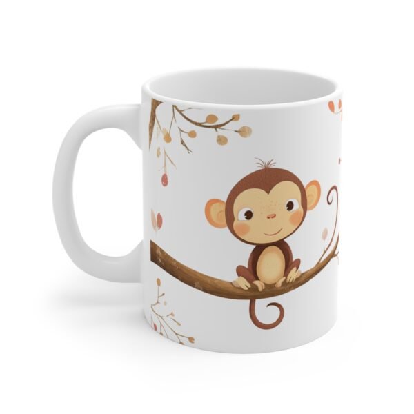 WickerStudio Cute Monkey Watching You, Animal Lover Gift, Funny Mug, Unique Kitchen Decor, Gift for Him/Her - Image 2