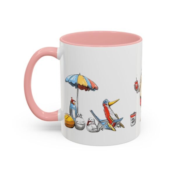 WickerStudio Santa Claus Relax on the Beach Before Christmas Come, Holiday Coffee Cup, Festive Xmas Gift, Novelty Mug - Image 11