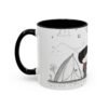WickerStudio Duet Lover Mug, Campfire Camping Ceramic Coffee Cup, Outdoor Adventure, Campsite Enthusiast Mug, Romantic Mug. - Image 3
