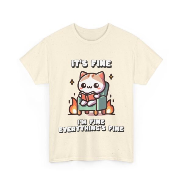 WickerStudio Cat Calmly Reading Unisex Tee, Kitten Lover Gift, Cute Animal Graphic Shirt, Bookworm Tee, Cat Lady Shirt - Image 11