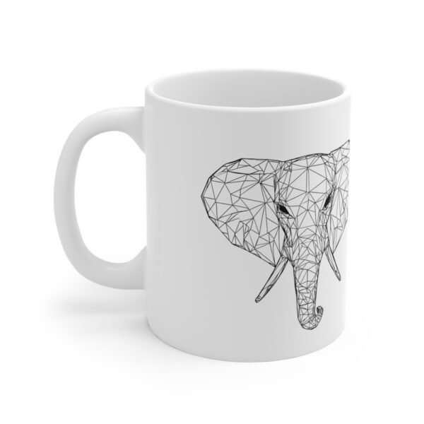WickerStudio Elephant Save Wildlife Mug 11oz, Eco-Friendly Coffee Cup, Animal Lover Gift, Elephant Lover, Jungle Safari Decor - Image 2