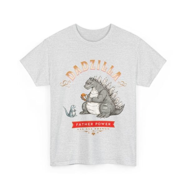 WickerStudio Father Power Dadzilla Unisex Heavy Cotton Tee Shirt for Dad, Father's Day Gift, Dad Birthday Present, Daddy Tee - Image 11
