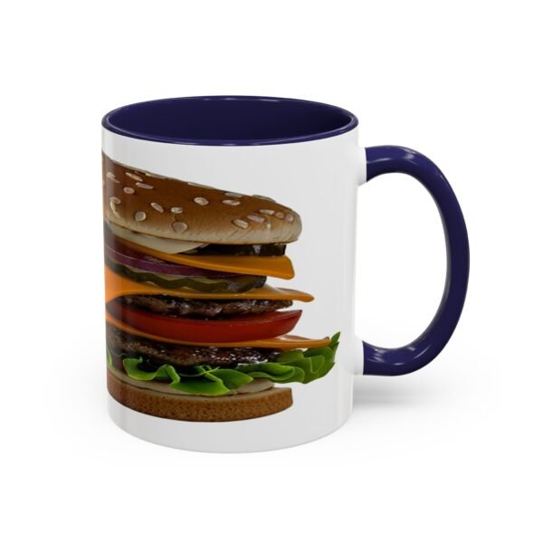 WickerStudio Funny Hamburger Mug, Ceramic Tea Cup, Cute Kitchen Decor, Unique Gift - Image 6