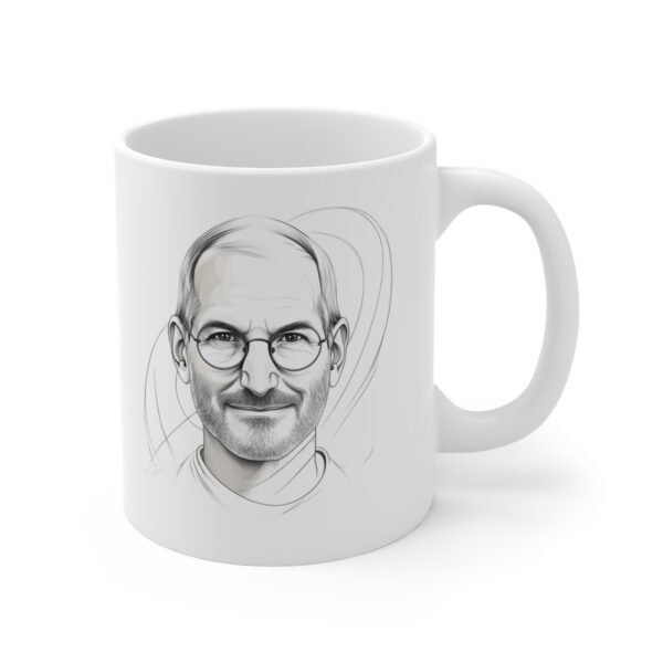 WickerStudio Steve Jobs Memorial Mug, In Memory of Steve Jobs, Gift for Apple Fans, Inspirational Quote Mug, 11oz - Image 3