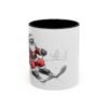 WickerStudio Santa is on his way, Ice Cross Downhill Christmas Mug, Holiday Mug, Festive Mug, Santa Mug