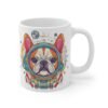 Bull Dog Astronaut Mug, Space Pup Coffee Cup, Cute Animal Lover Gift, Funny Pet Tea Mug, Bull Dog in Space Design - Image 3