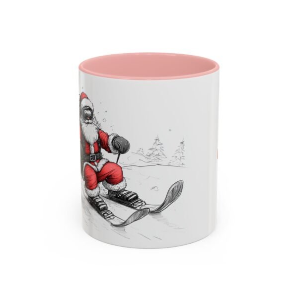 WickerStudio Santa is on his way, Ice Cross Downhill Christmas Mug, Holiday Mug, Festive Mug, Santa Mug - Image 9
