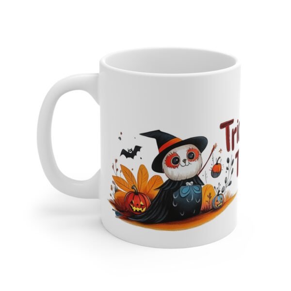 Halloween Trick or Treat Mug 11oz - Spooky Season, Costume Party Drinkware, Halloween Lover - Image 2