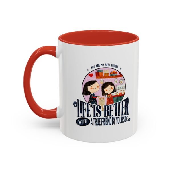 WickerStudio Best Friend Accent Coffee Mug (11, 15oz), BFF mug, friendship gift, bestie cup, personalized mug - Image 15