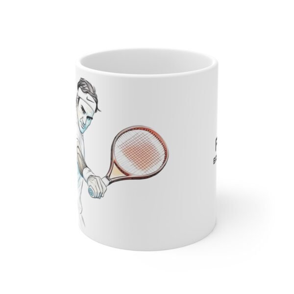 WickerStudio Tennis Fan Mug, FedEx Coffee Cup for Federer Fans, Sports Fan Gift, Tennis Lover Tea Mug, Unique Tennis Gift
