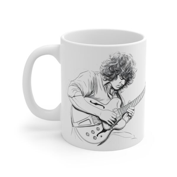 WickerStudio Gary Moore The Guitar God Mug, Blue Ceramic Cup, Musician Gift, Guitar Player Present, Music Lover Drinkware - Image 2