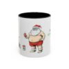 WickerStudio Santa Claus Relax on the Beach Before Christmas Come, Holiday Coffee Cup, Festive Xmas Gift, Novelty Mug