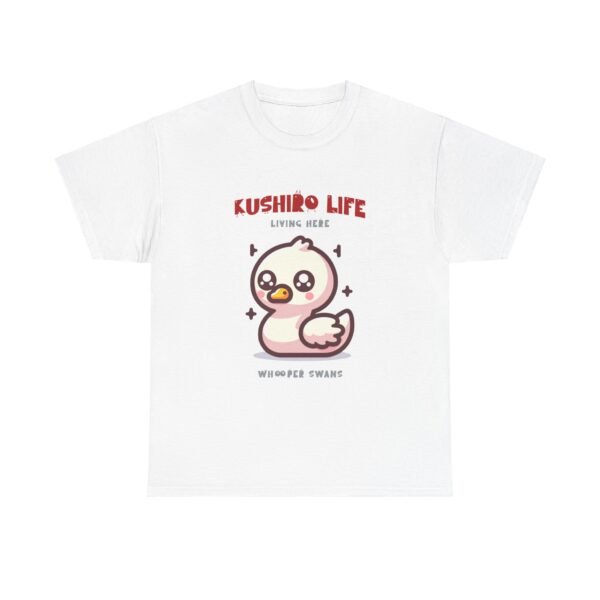 WickerStudio Kushiro Living Whooper Swan T-Shirt, Wildlife Graphic Tee, Animal Lover Gift, Nature Lover Shirt