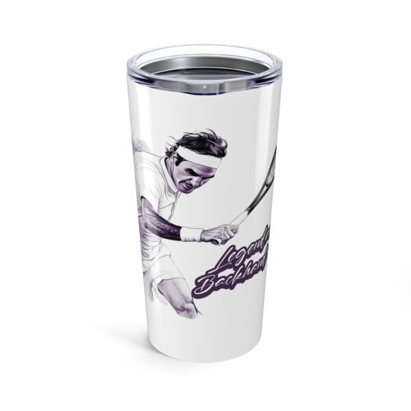WickerStudio FedEx Backhand Sliced Tumbler, Tennis Lover Tumbler, Holiday Drinkware, Festive Gift, Tennis Super Fan.