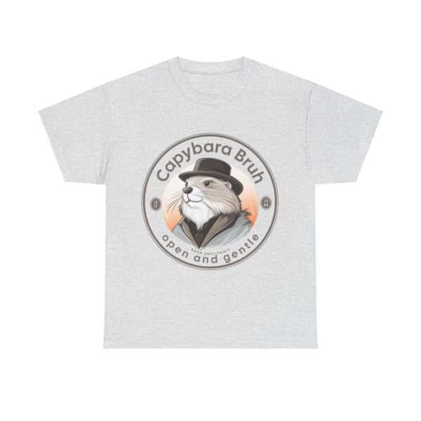 WickerStudio Capybara Unisex Tee, Cute Animal T-Shirt, Wildlife Lover Gift, Nature Graphic Shirt, Open and Gentle Mind - Image 5
