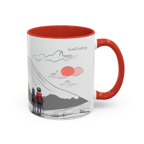 WickerStudio Mountain Trail Trekking Duet Lover Coffee Mug, Outdoor Adventure Camping Tea Cup Gift, Hiking Couple - Image 14
