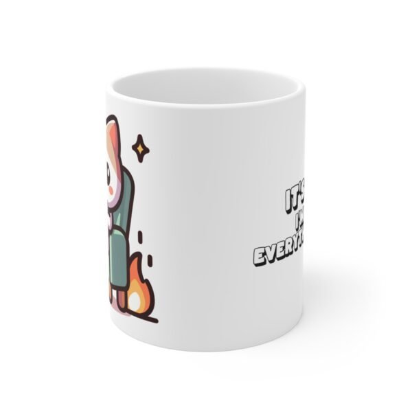 WickerStudio Kitten Calmly Reading Mug, Cat Lover Gift, Cute Animal Coffee Cup, Pet Owner Present