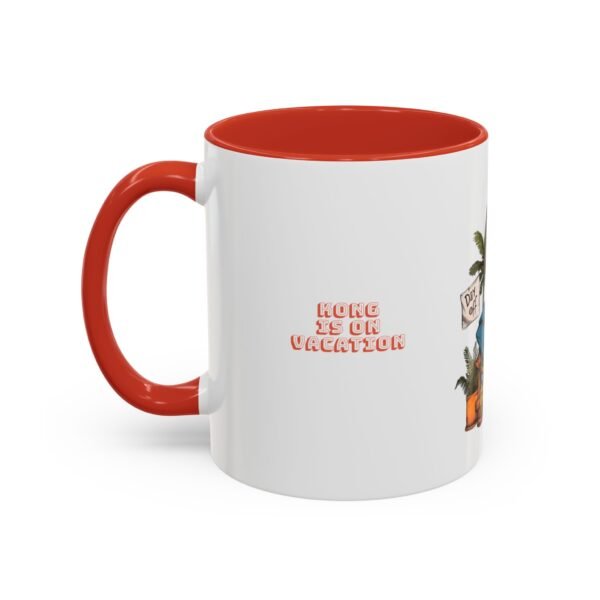 WickerStudio Kong is on vacation, Travel theme Mug, Gift for travelers, Animal lover gift, Ceramic Cup, Novelty Mug - Image 15