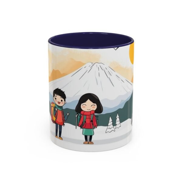 WickerStudio Duet Lover Snow Trekking Coffee Cup, Romantic Hot Beverage Drinkware, Valentine's Day Gift, Couple Winter - Image 5