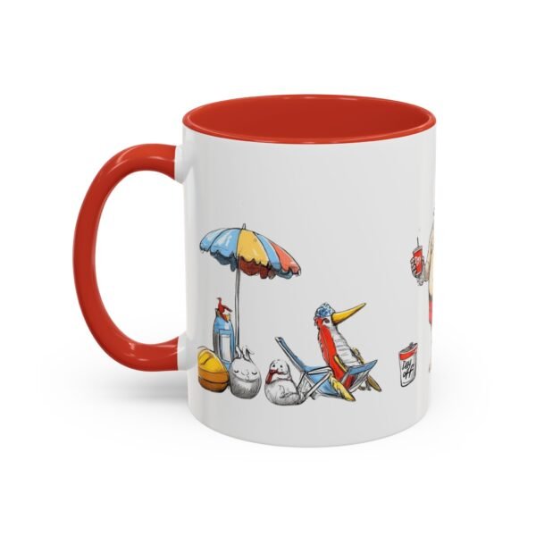WickerStudio Santa Claus Relax on the Beach Before Christmas Come, Holiday Coffee Cup, Festive Xmas Gift, Novelty Mug - Image 15
