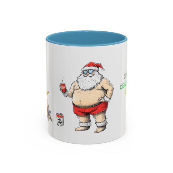 WickerStudio Santa Claus Relax on the Beach Before Christmas Come, Holiday Coffee Cup, Festive Xmas Gift, Novelty Mug - Image 17