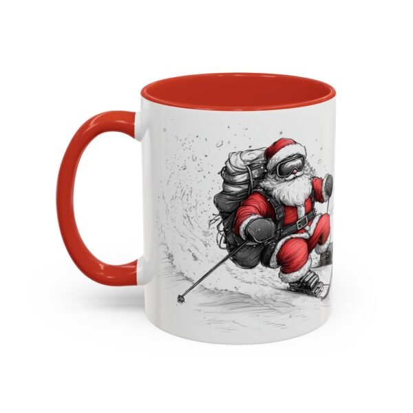 WickerStudio Santa is on his way, Ice Cross Downhill Christmas Mug, Holiday Mug, Festive Mug, Santa Mug - Image 15