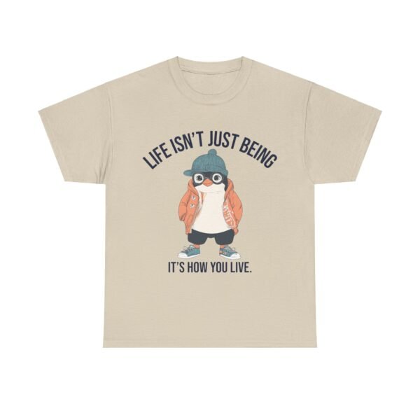 WickerStudio Motivation Penguin T-Shirt, Unisex Tee, Motivational Graphic Shirt, Inspirational Top, Courage Quote - Image 9