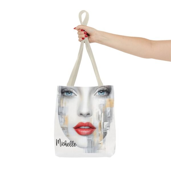 WickerStudio Stylish Woman Personalized Name Tote Bag, Shopping Bag, Shoulder Bag, - Image 16