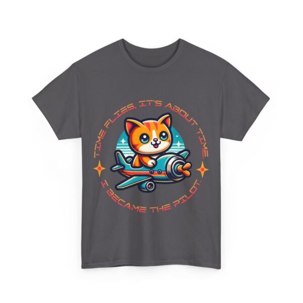 WickerStudio Kitten Time Travel Unisex Tee, Cat Lover T-Shirt, Animal Graphic Shirt, Cute Kitty Top, Funny Pet Gift - Image 23