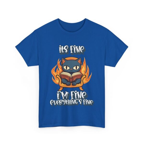 WickerStudio Its Fine, Everything Fine Unisex Tee, Animal Lover Gift, Cute Animal Graphic Shirt, Bookworm Tee - Image 31
