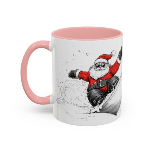 WickerStudio Santa is on his way, Snowboard, Christmas Mug, Holiday Mug, Festive Mug, Santa Mug, 11oz,  Gift for Christmas - Image 11