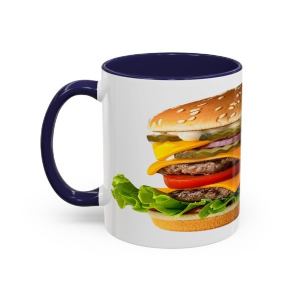 WickerStudio Funny Hamburger Mug, Ceramic Tea Cup, Cute Kitchen Decor, Unique Gift - Image 7