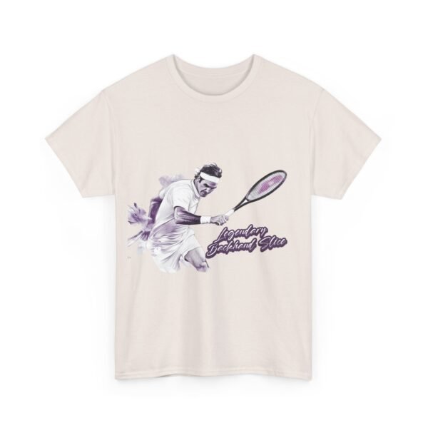 WickerStudio Federer Backhand Slice T-Shirt, Tennis Tee, Sports Shirt, Tennis Lover Gift, Tennis Player Apparel - Image 3