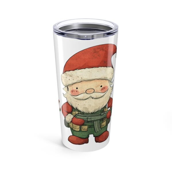 WickerStudio Santa Life Is Not Easy Tumbler 20oz, Christmas Cup, Holiday Travel Mug, Xmas Gift, Funny Drinking Container
