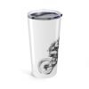 WickerStudio Santa On Extreme Bike Tumbler, Christmas Tumbler, Holiday Drinkware, Festive Christmas Gift, Bike Lover - Image 3