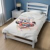 WickerStudio  Velveteen Plush Throw Blanket, Koala Australian Racing Design - Sofa Decor, Cozy Bedding, Home Accent - Image 3